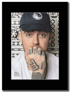 gasolinerainbows-Mac-Miller-Los-Angeles-2018-Matted-Mounted-Magazine-Promotional-Artwork-on-a-Black-Mount-B07M93TM5W